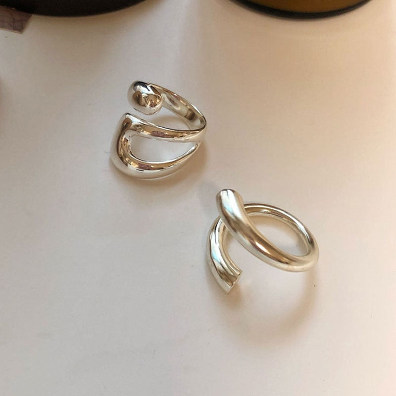 Irregular Sterling Silver Ring