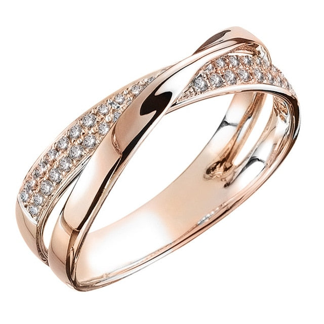 Trendy X Shape Cross Ring