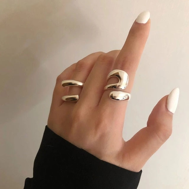 Irregular Sterling Silver Ring