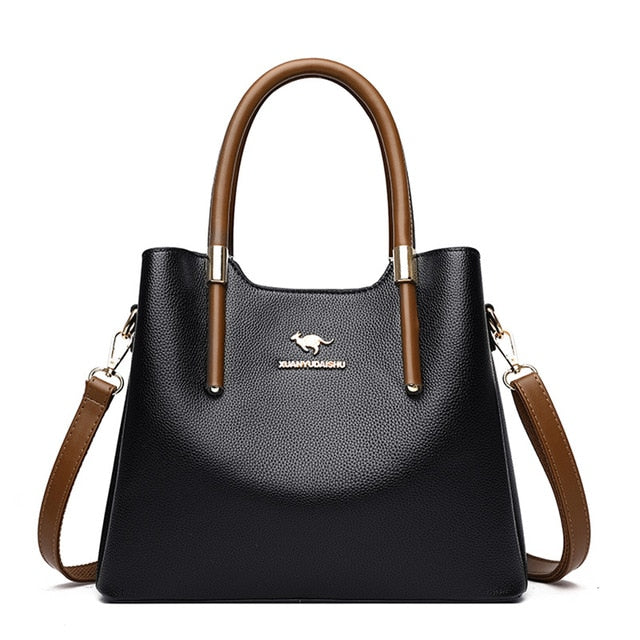 Luxury Leather Casual Tote Bag for Women