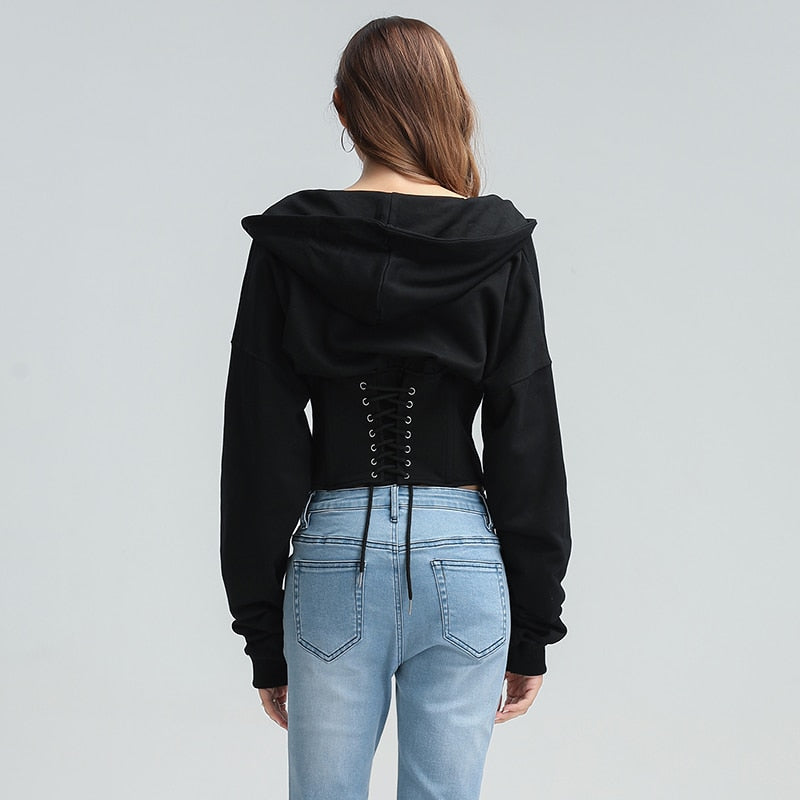 Women's Long Sleeves Crop Top