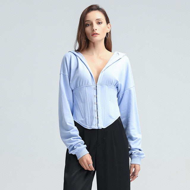 Women's Long Sleeves Crop Top