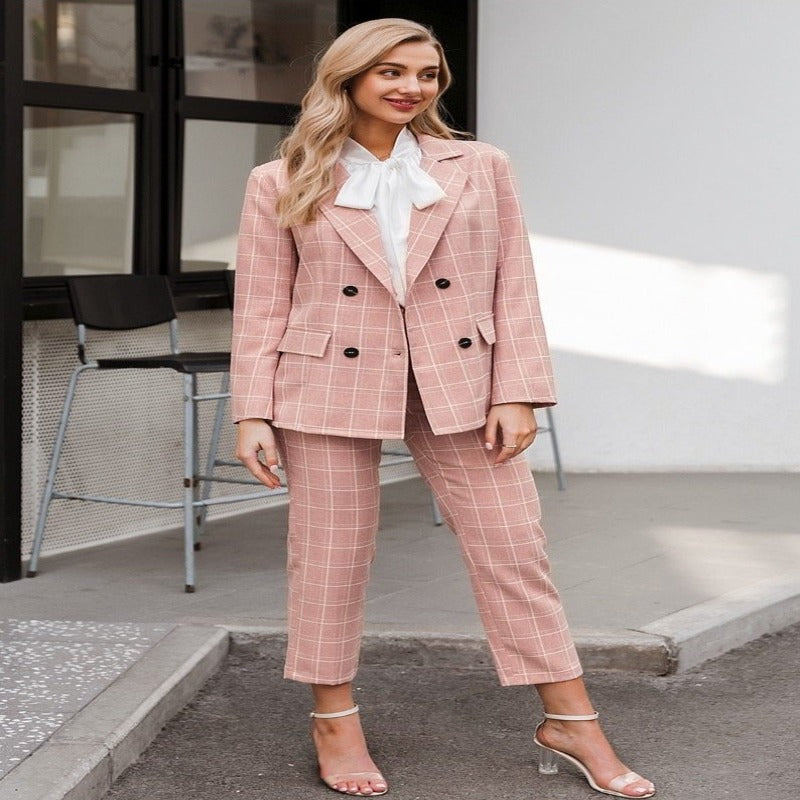 Double-breasted Blazer Sets