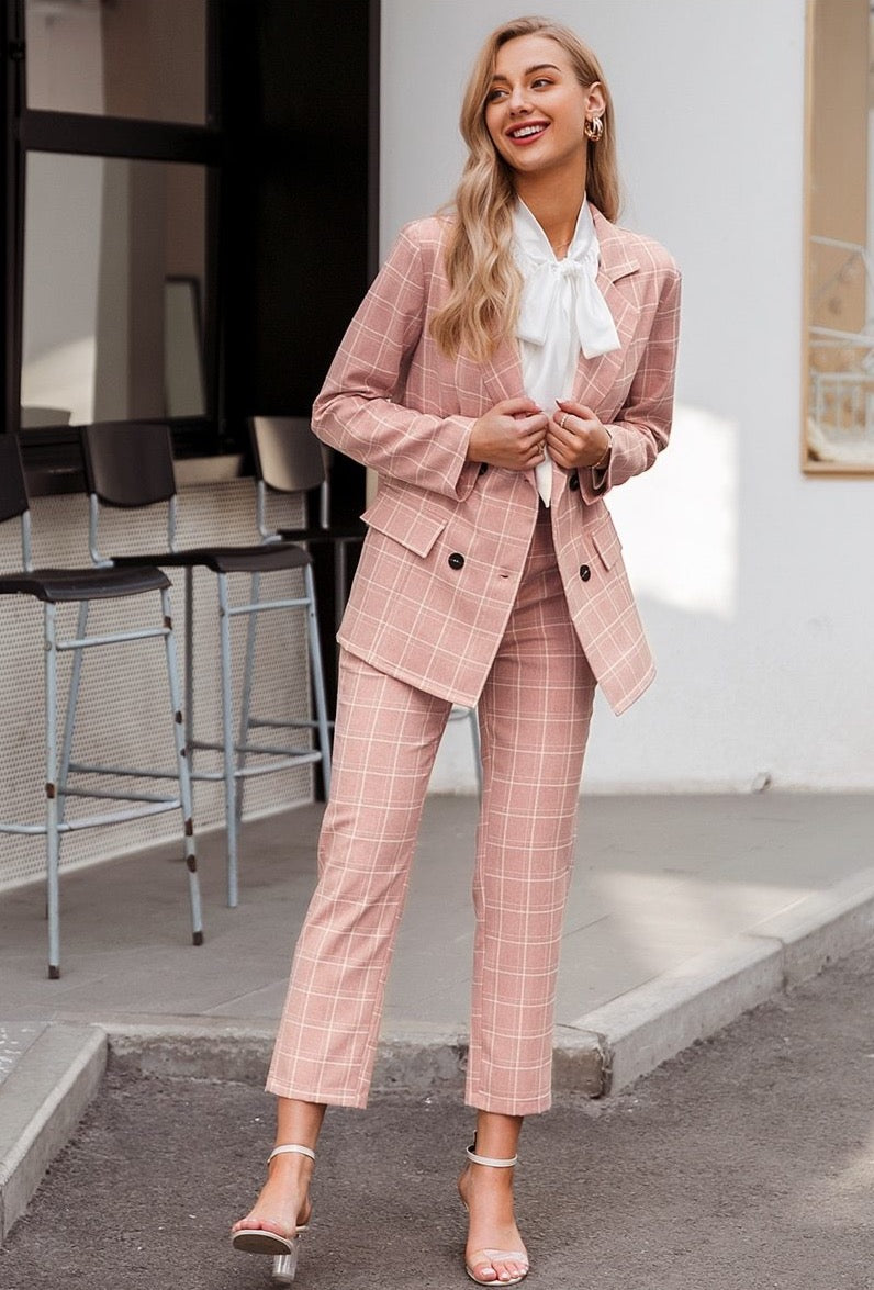 Double-breasted Blazer Sets