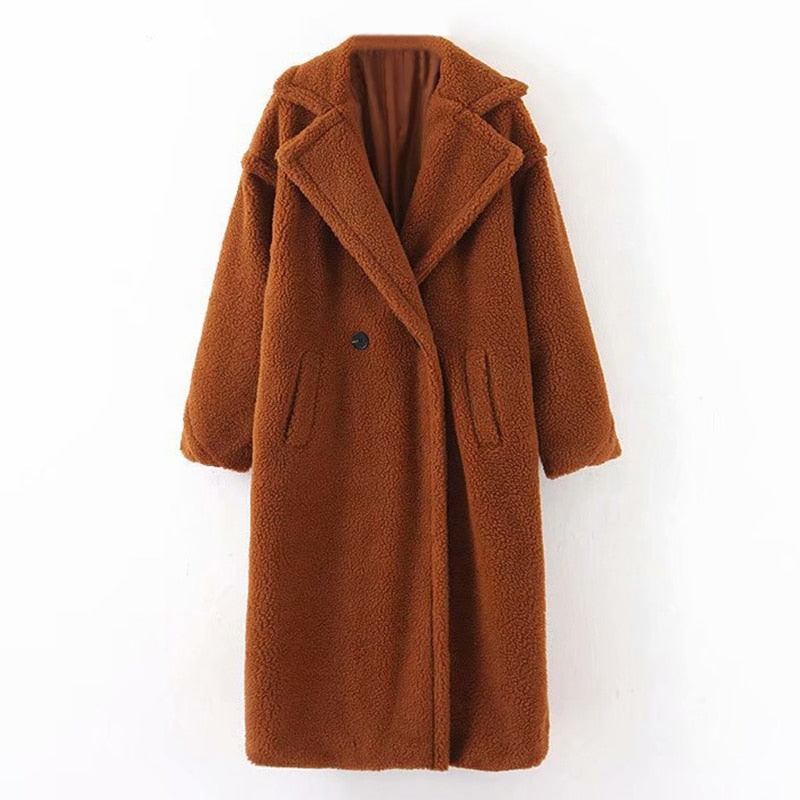 Lamb Fur Long Coat