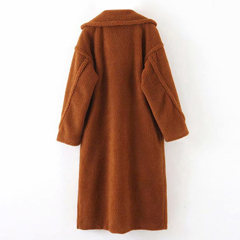 Lamb Fur Long Coat
