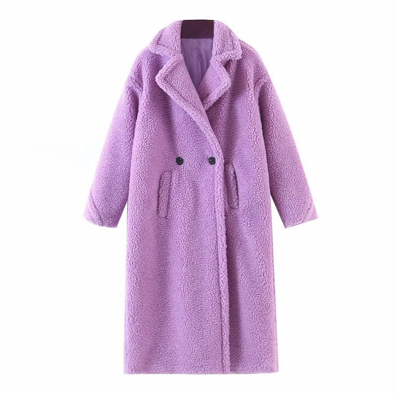 Lamb Fur Long Coat