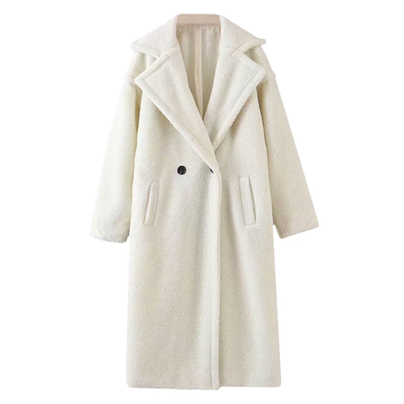 Lamb Fur Long Coat