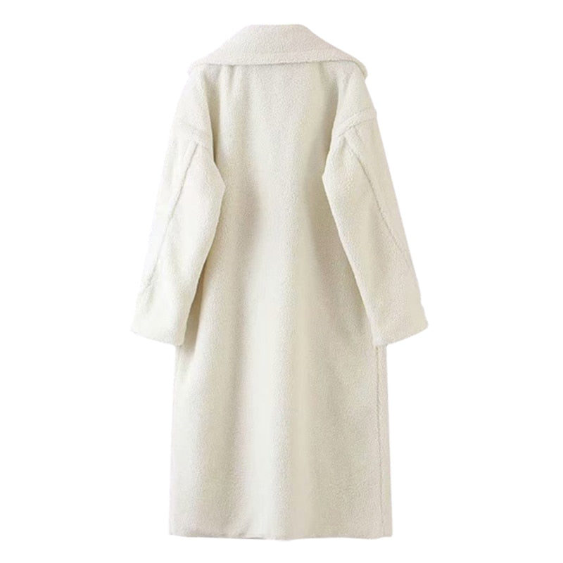 Lamb Fur Long Coat