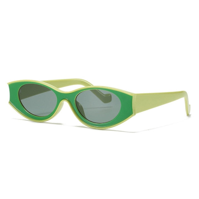 Cat Eye Two-Color Frame Sunglasses