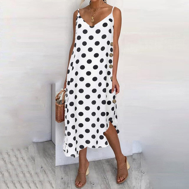 Spaghetti Straps Beach Dress