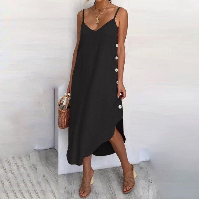Spaghetti Straps Beach Dress