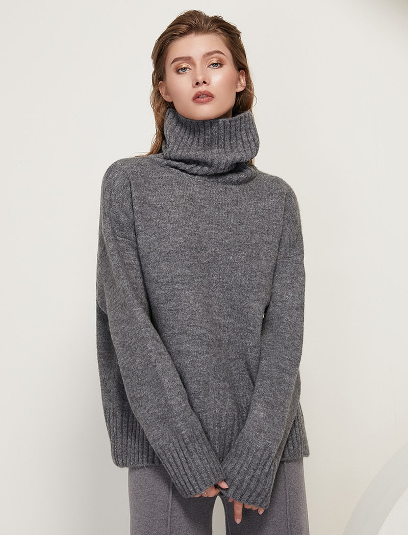 Women Knitted Turtleneck