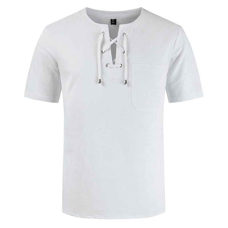 Mens Cotton Linen T-Shirt