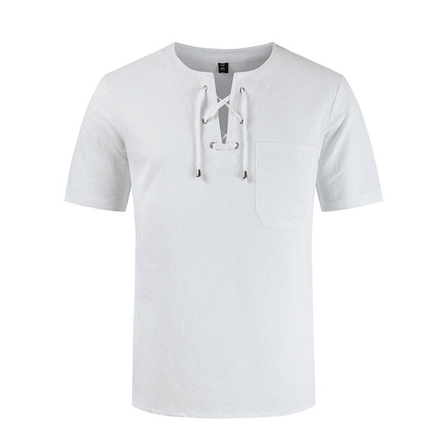 Mens Cotton Linen T-Shirt