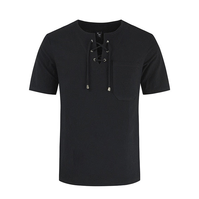 Mens Cotton Linen T-Shirt