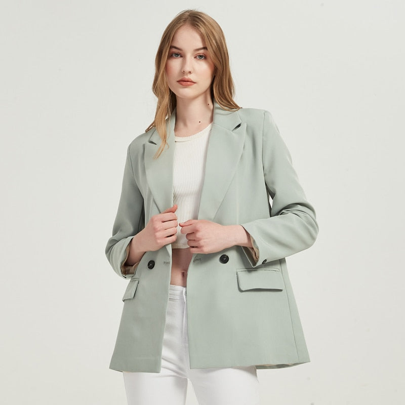 Double-Breasted Blazer Jacket
