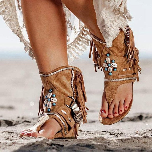 Ladies Clip Toe Vintage Boots