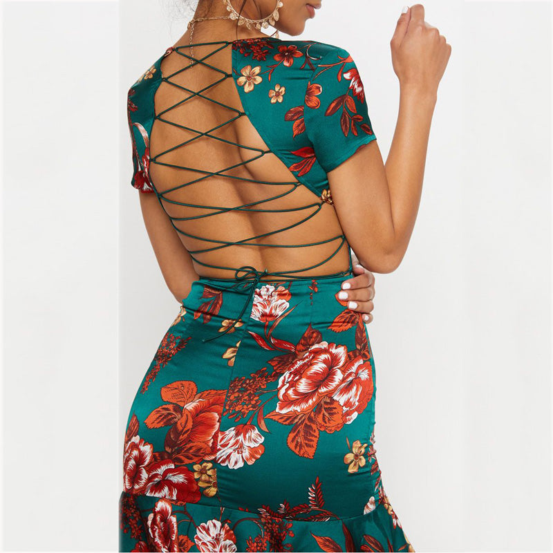 Criss Cross Mini  Dress