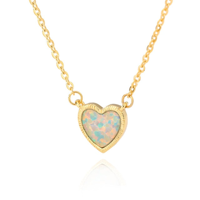 Heart Steel Gold  Necklaces For Women