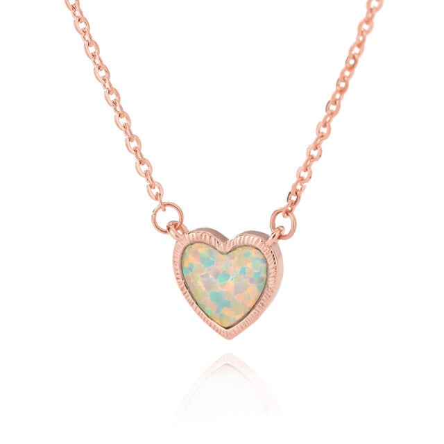 Heart Steel Gold  Necklaces For Women