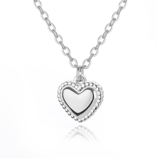 Heart Steel Gold  Necklaces For Women