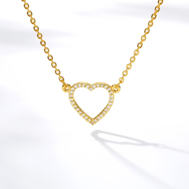 Heart Steel Gold  Necklaces For Women