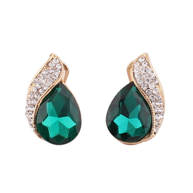 Crystal Tear Drop Earrings