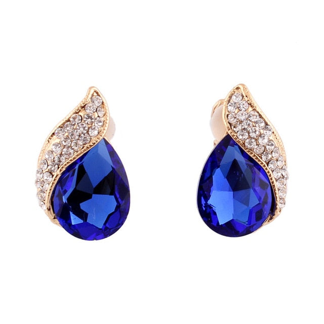 Crystal Tear Drop Earrings